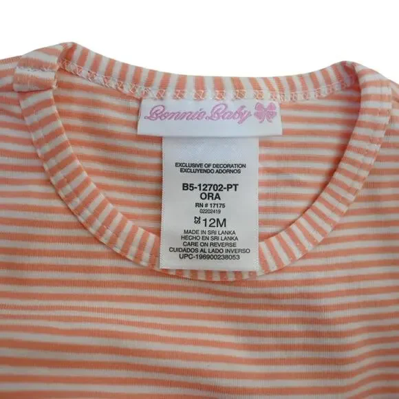 Bonnie Baby Pumpkin Appliqué Top & Leggings Set 12 Month NEW - Picture 6 of 10